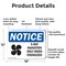 Signmission Radiation & Laser Sign, 12 in H x 18 in W, Aluminum, Rectangle OS-2PACK-NS-A-1218-L-19082 - alternate 3